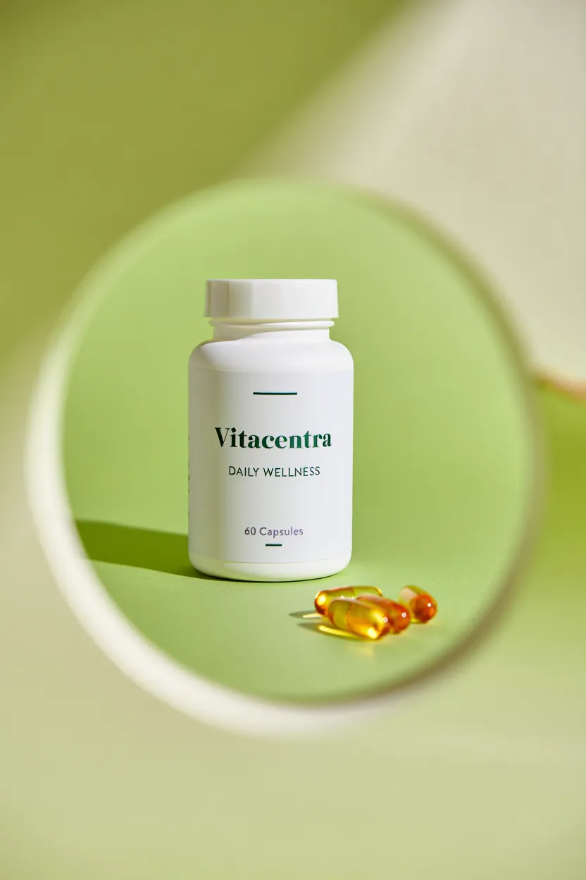Vitacentra daily wellness supplement bottle containing 60 capsules